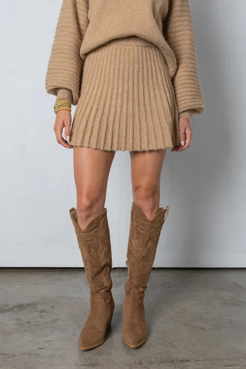 Variant image for Dam Stickad Kombination Trendig Mjuk Akrylblandning-16