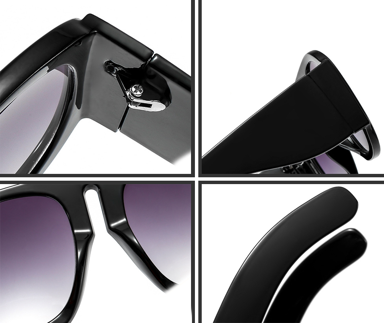 Dam Solglasögon Wayfarer Ombre Design Plast Titan med UV400 Skydd-3