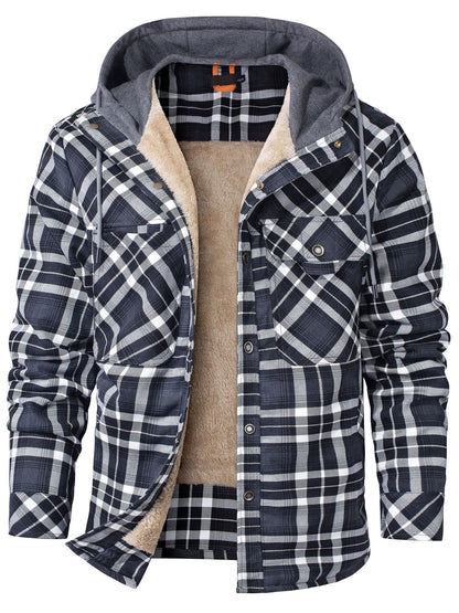 Damjacka Flanell med Huva och Konstgjord Päls för Kalla Dagar-2