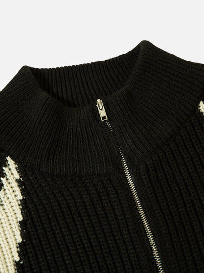 Herrjacka Vävd Med Blixtlås Polyester Klassisk Stil-5
