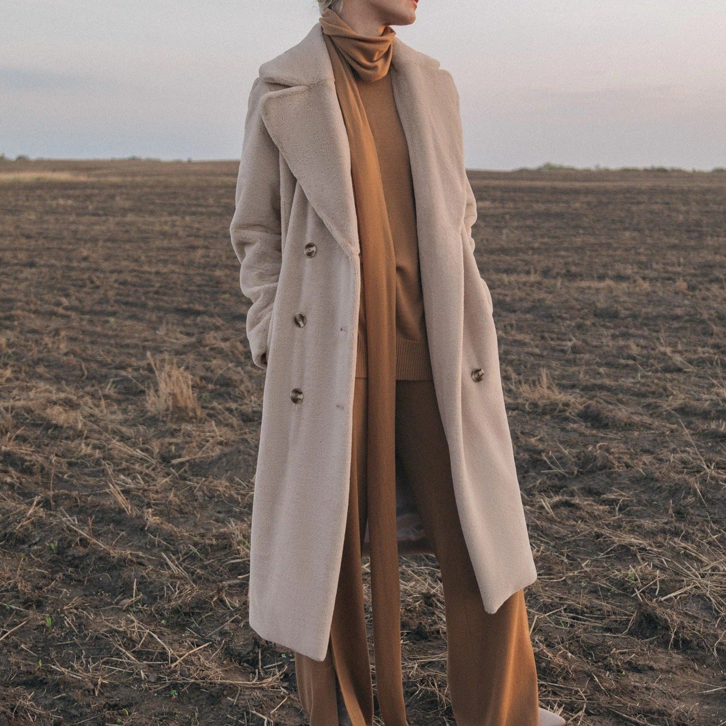 Lång Vinterjacka Dam Varm Design Högkvalitativ Textil-5