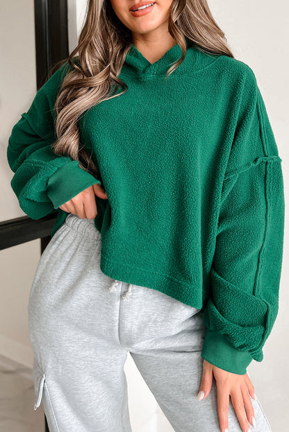 Variant image for Dam Hoodie Överdäckta Axlar Mjuk Sherpa-1