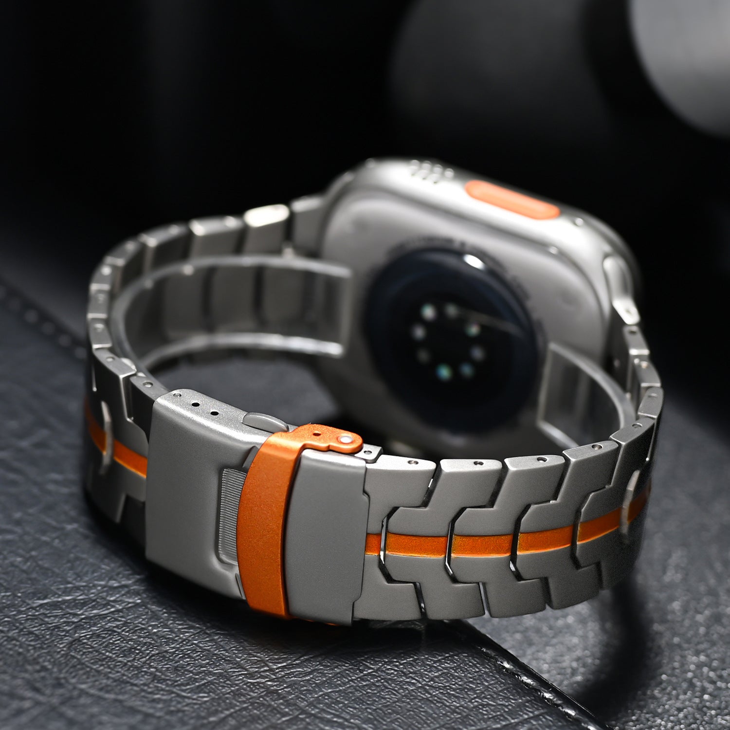 Armband Till Apple Watch Titan Lätt Vattentålig Justerbar Passform-4