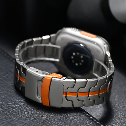 Armband Till Apple Watch Titan Lätt Vattentålig Justerbar Passform-4