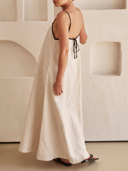 Kvinnors Klänning Avslappnad Passform Elastisk Band Högkvalitativt Tyg-5