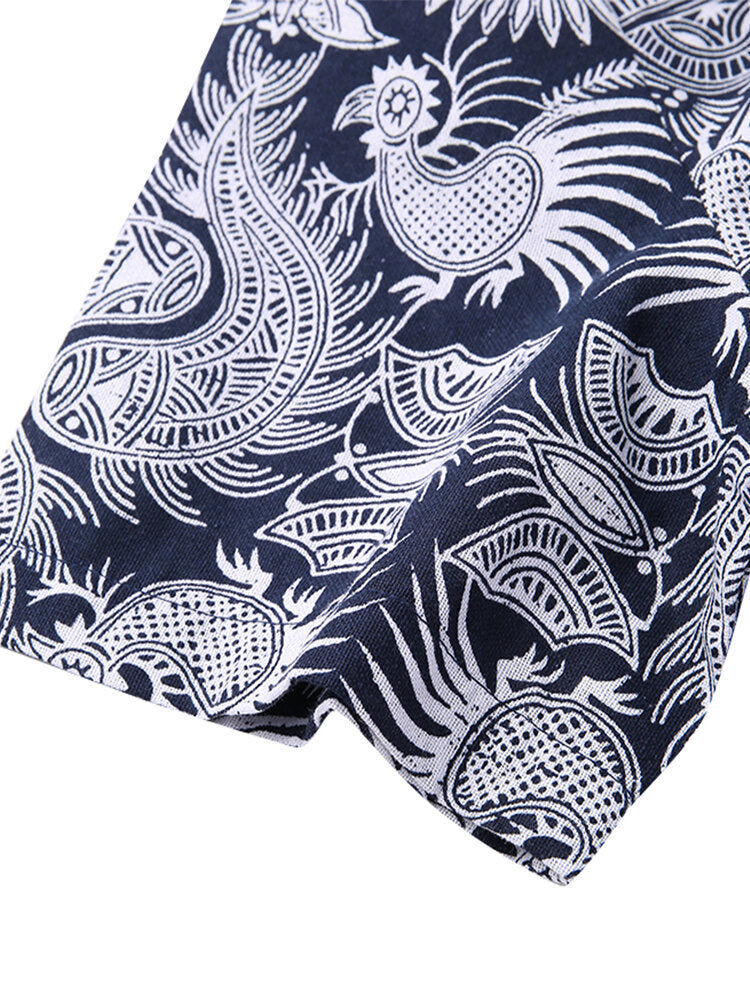 Maxiklänning Dam Blommönster Korta Ärmar Cato För Sommar-5