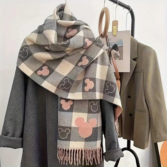 Dam Halsduk Fleece Elegant Mjuk och Varm-1