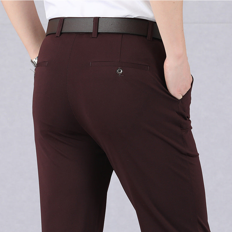 Herrbyxor Stretchbomull och Spandex Regelbunden Passform 12