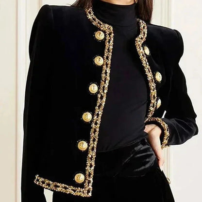 Damjacka Lång Ärmar Elegant Design Högkvalitativt Tyg 1