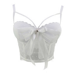 Dam Bustier Transparent med Bälte och Topp Detaljer Polyester Nylon-2