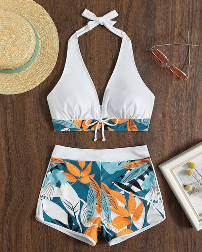 Dam Bikini Set Halterneck Elastan Polyester-2
