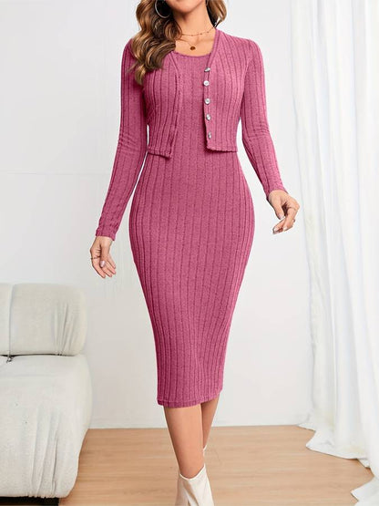 Variant image for Dam MIDI-klänning med Jacka Figur-kramande Polyester-13