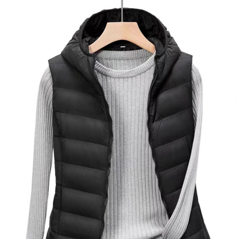 Dam Jacka Lång Fodrad Polyester Elegant Bodywarmer-4
