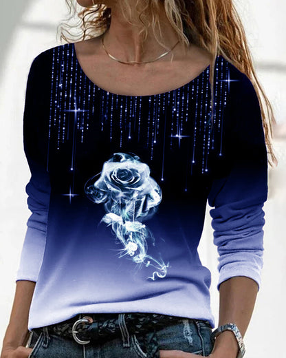 Dam Topp Lätt och Fräsch Avslappnad Bomull för Fest och Vardag-1