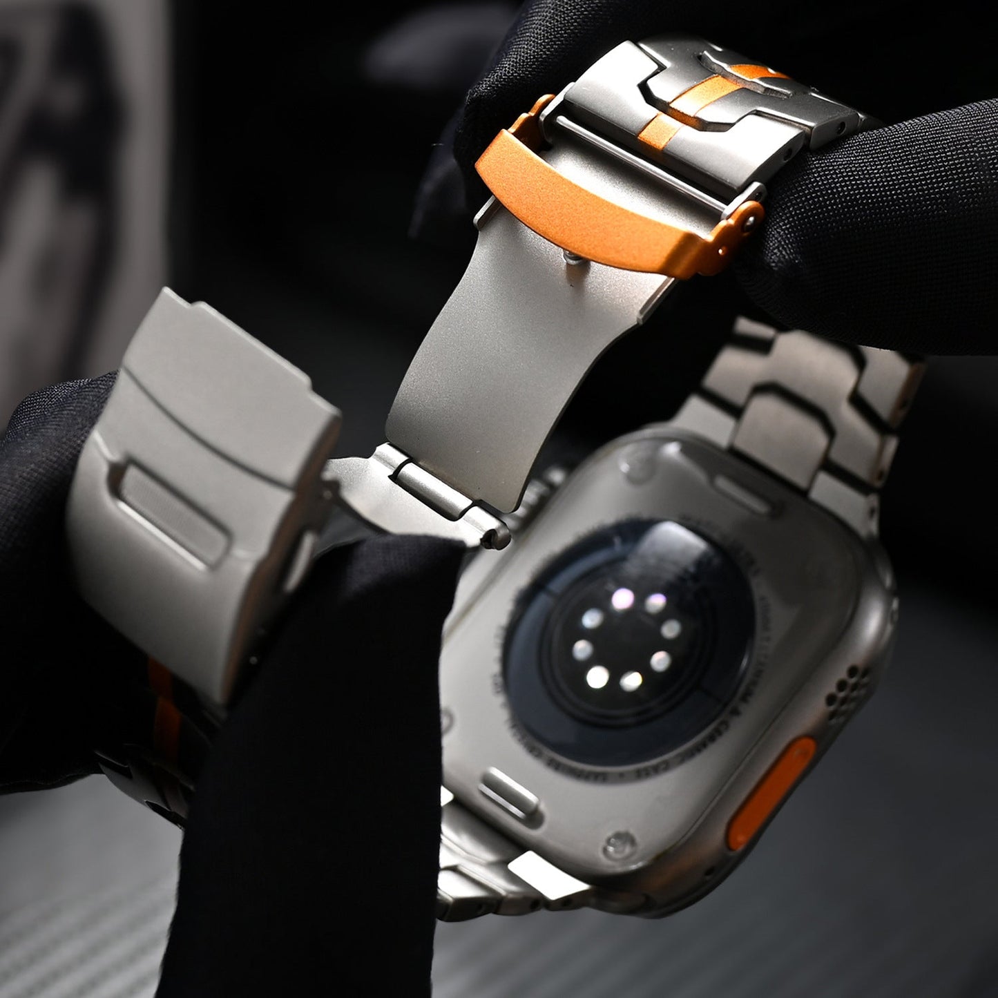 Armband Till Apple Watch Titan Lätt Vattentålig Justerbar Passform-6