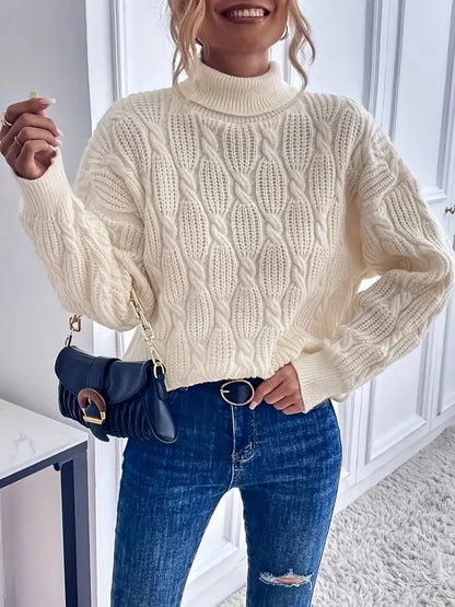 Variant image for Dam Tröja med Ståkrage och Twist-design i Mjuk Kvalitet-1