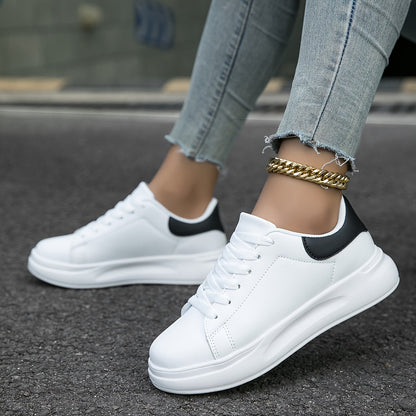 Kvinnors Sneakers Ortopedisk Design Vit Läder-3