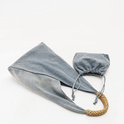 Dam Axelväska Praktisk Design Jeans och Syntetiskt Läder med Inomhusficka 4