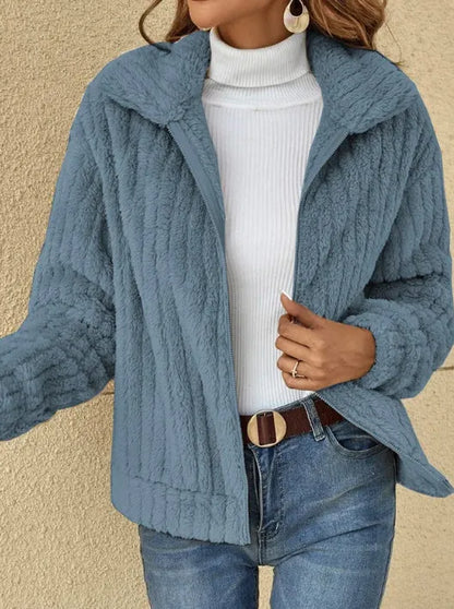 Damjacka med Blixtlås Elegant Design Högkvalitativ Polyester-3