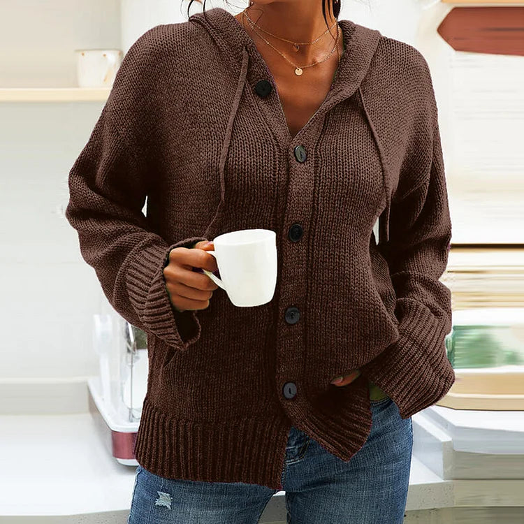 Variant image for Dam Hoodie Avslappnad Polyester Strickjacka-6