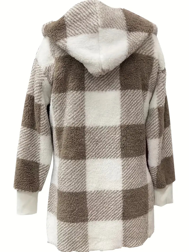 Dam Kappa Teddy Foder med Huva för Vinterbruk-5