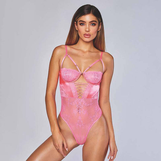 Barn Bodysuit Blommönster Polyester Spandex-1