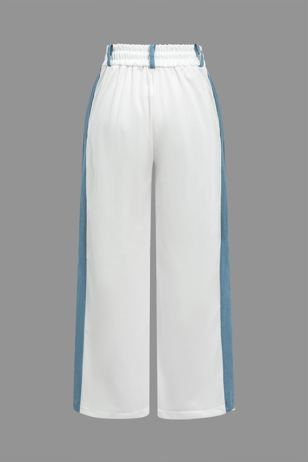 Kvinnors Denimset Trendigt Med Kontrast Detaljer-5