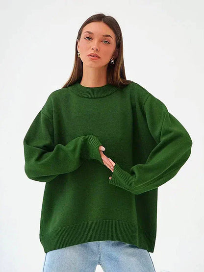 Variant image for Kvinnors Tröja Rund Hals Klassisk Högkvalitativt Tyg-4