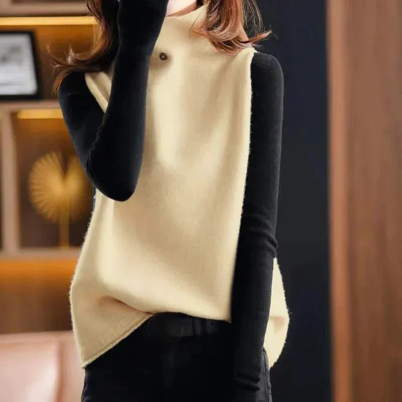 Variant image for Lång Kofta Dam Oversized Turtleneck Bomull/Polyester-23