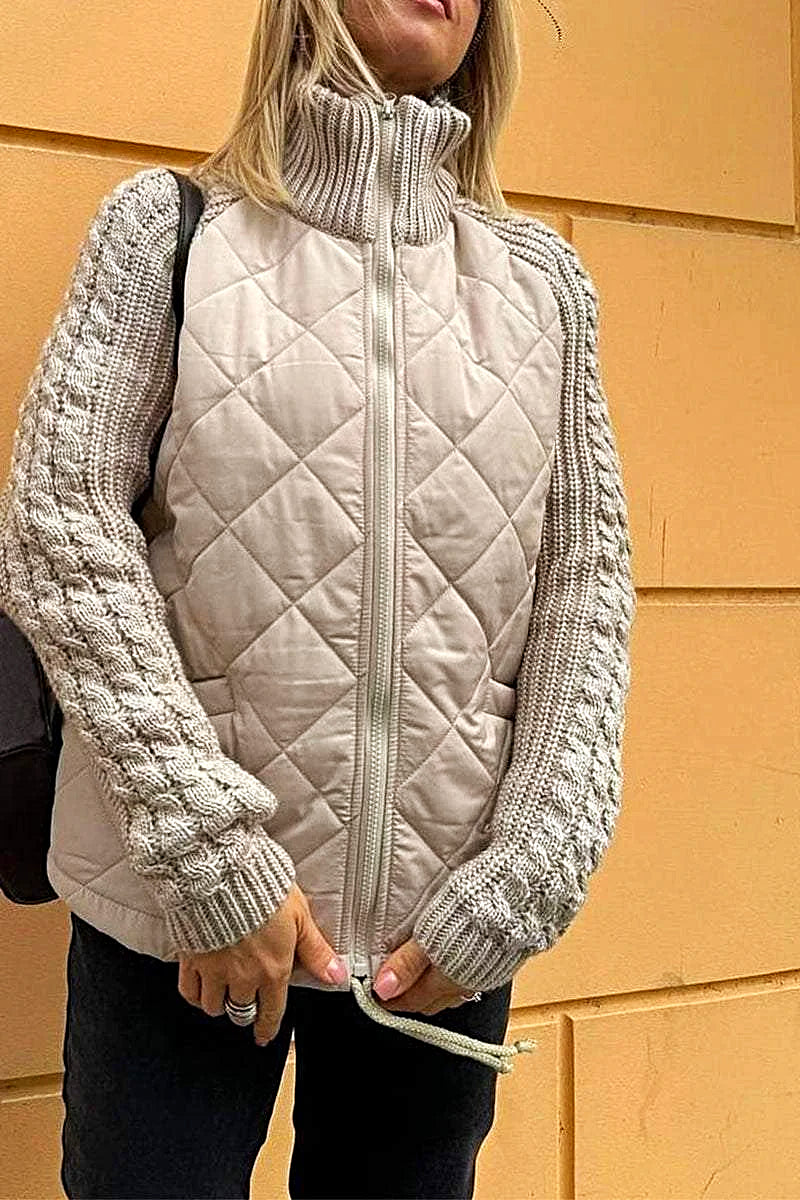 Damjacka Modern Design Med Praktiska Fickor Högkvalitativ Polyester-1