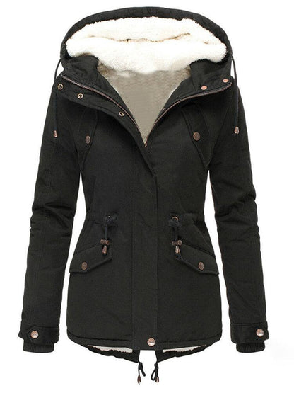 Dam Vinterjacka Vattentålig Lång Design Isolerande Material-3