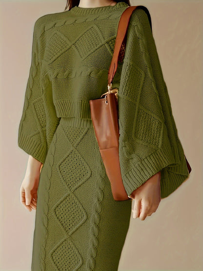 Variant image for Dam Tröja Tvådelad Hög Krage Lång Ärmar Högkvalitativt Tyg-19