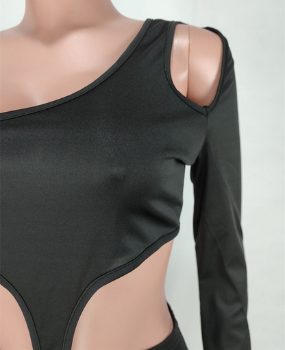 Ärmlös Dam Jumpsuit i Polyester med Cut-Out Detaljer – Smal Passform och Fullängd för Elegant Stil 5