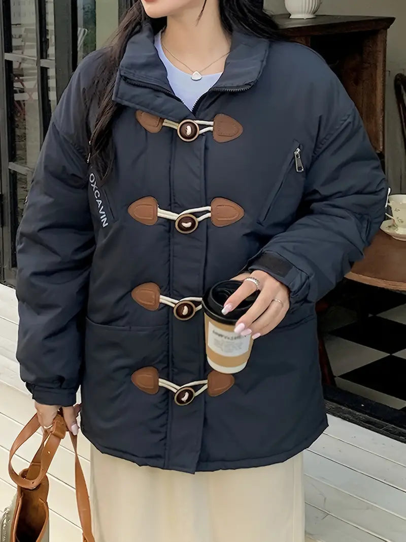 Dam Kappa Puffy Fuskpäls med Dragkedja-2