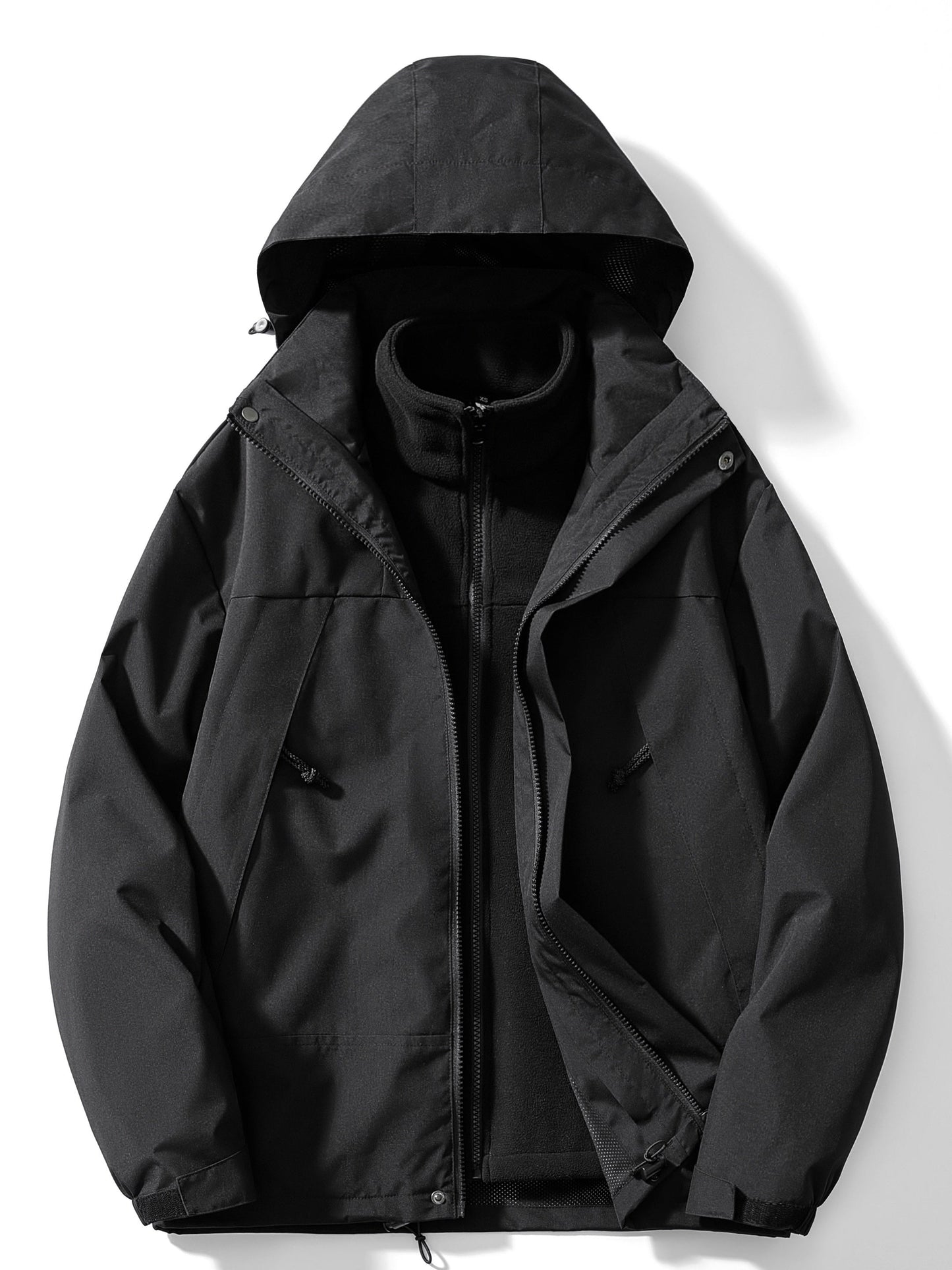Dam Vinterjacka 3-i-1 Fleece Andningsbar Normal Längd-6