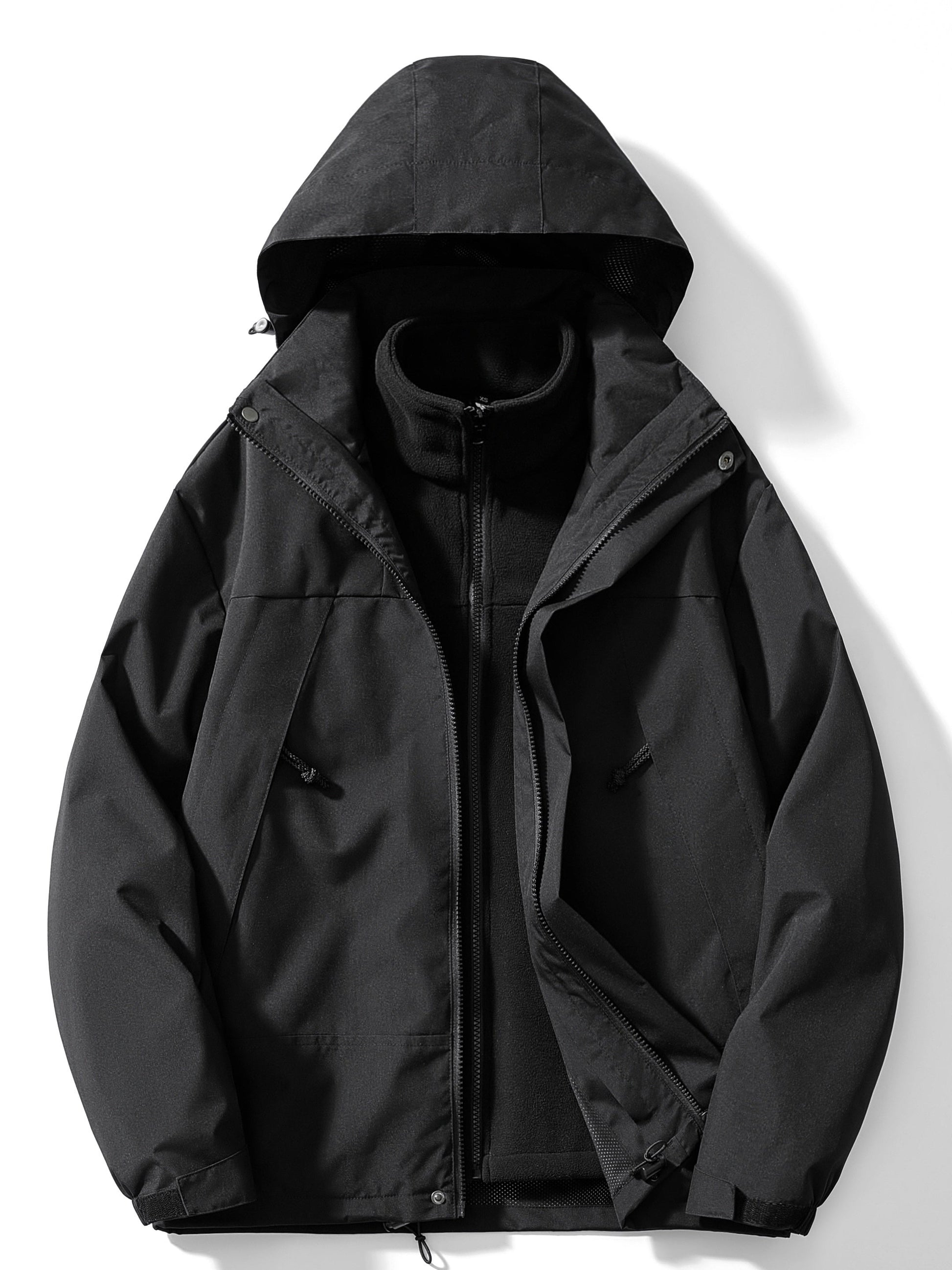 Dam Vinterjacka 3-i-1 Fleece Andningsbar Normal Längd-6