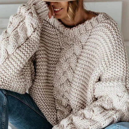 Variant image for Kvinno Ulltröja Vinter Mysig Design Högkvalitativ Ull-1