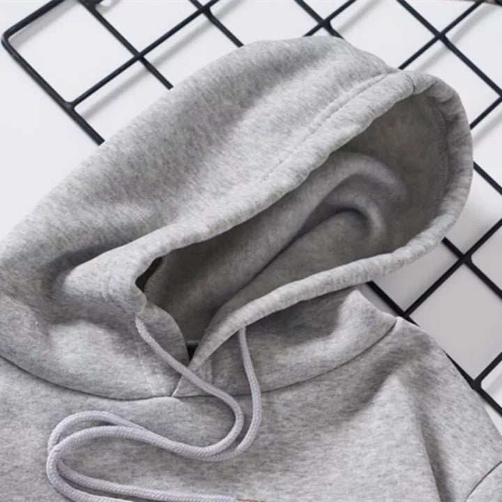 Dam Lång Hoodie Avslappnad Stil 100% Bomull-6