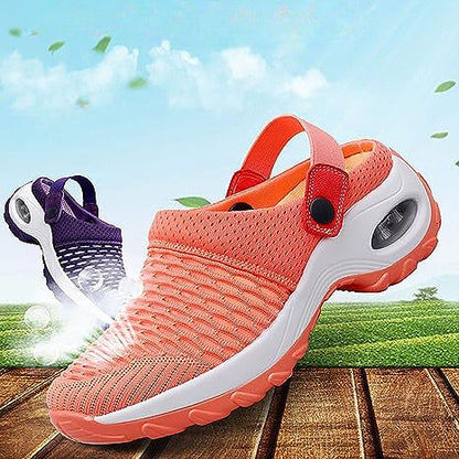 Dam Sandaler Ortopediska Andningsbar Mesh med Luftkudde-3