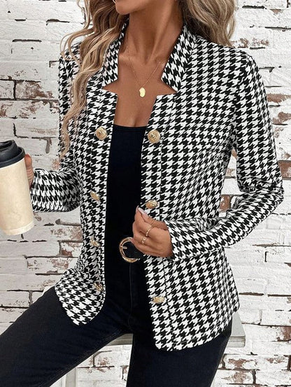 Dam Ytterplagg Kukfiskmönster Polyester-2