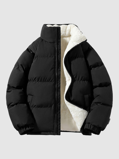 Herr Vinterjacka Isolerande Sportig Design Vattenavvisande Material-2