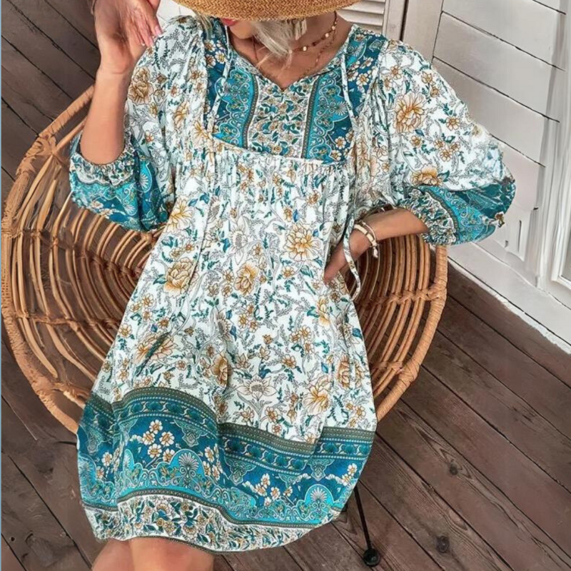 Variant image for Fina Dam Klänningar Boho Lätt Polyester för Sommarutflykter-25
