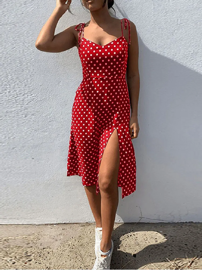 Kvinnors Sommarklänning Avslappnad Design Lätt Material-6