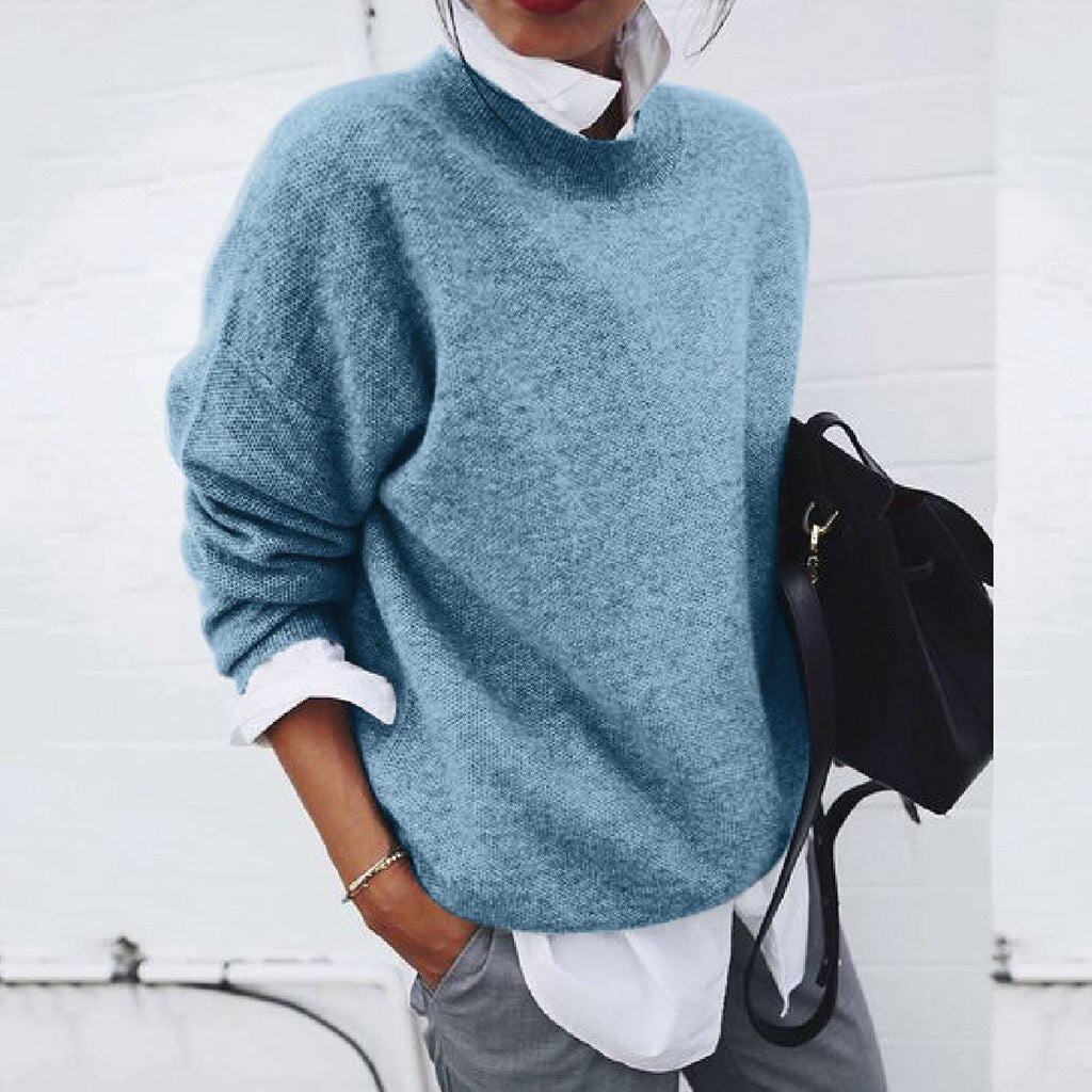 Dam Tröja Chic Mjuk Bomull Polyester 7