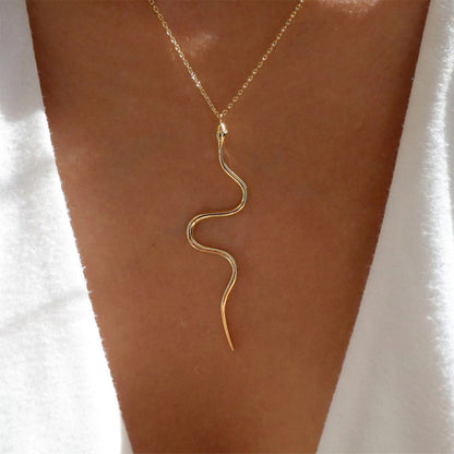 Dam Halsband Vintage Guldpläterat Justerbar Längd Elegant Smycke-1