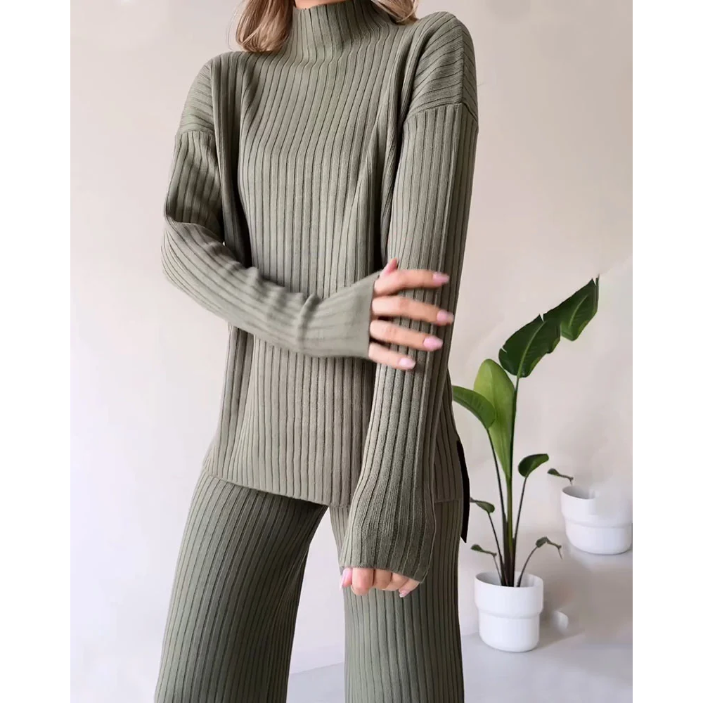 Damkläder Set Avslappnad Stil Polyester för Damer-2