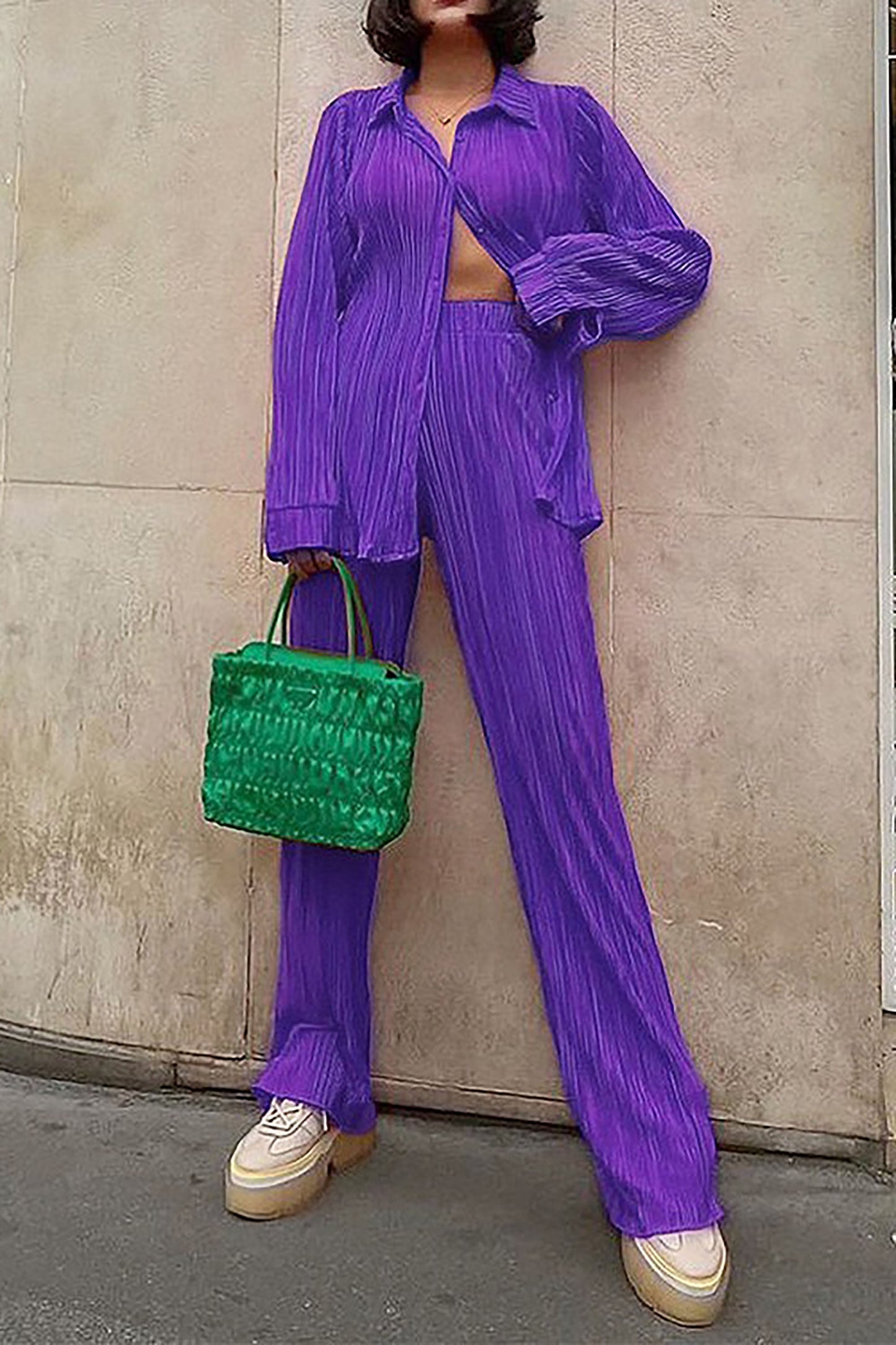 Dam Fritidsdräkt Slim Fit Hålmönster Andningsbar Vävmaterial 3