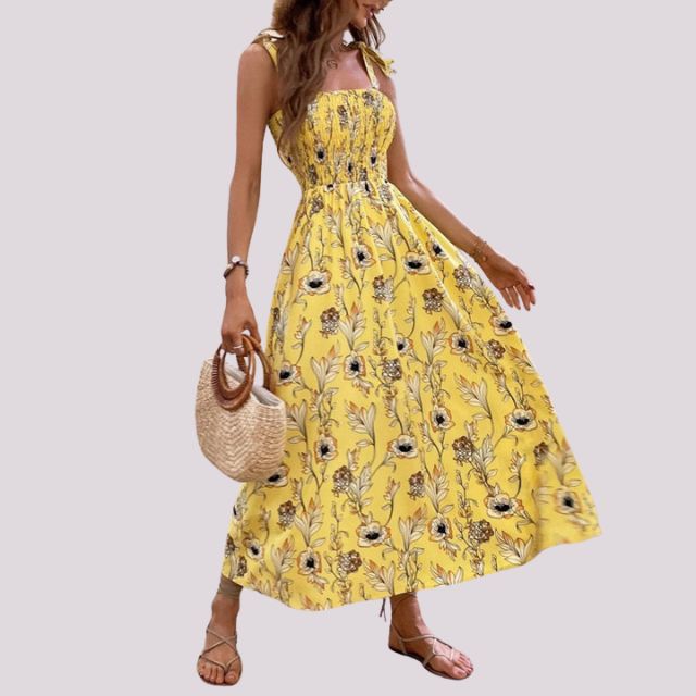 Variant image for Maxiklänning Dam med Slingor och Korptopp i Polyester-16