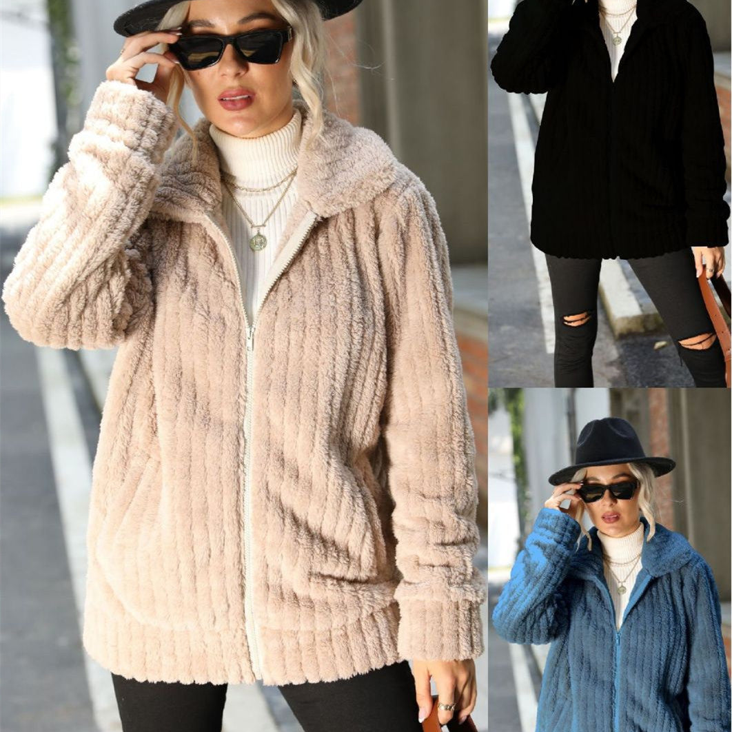 Damjacka Reversibel Knälång Stilren i Polyester och Bomull-2