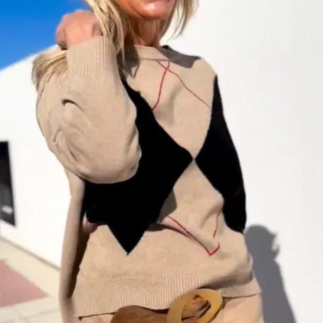 Herr Tröja Avslappnad Crew Neck 100% Akryl 8